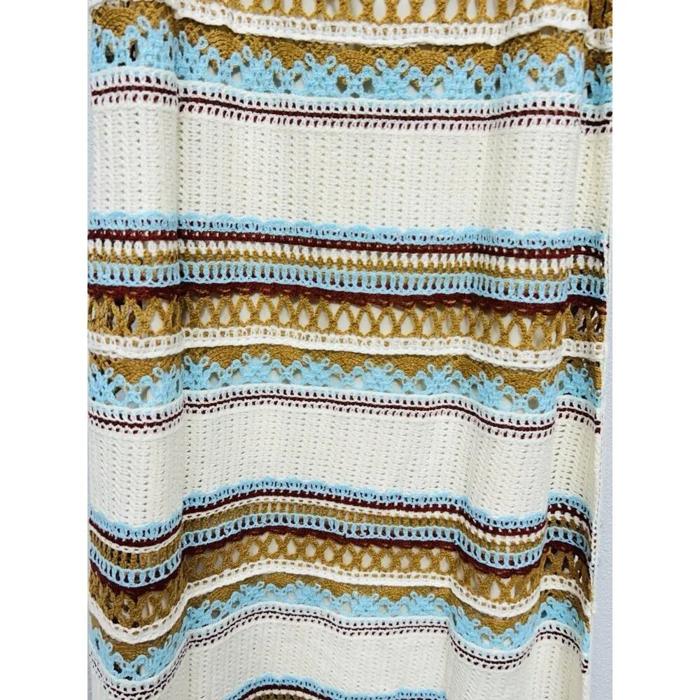 Anthropologie Multicolor Crochet Swim Coverup - Picture 4 of 7
